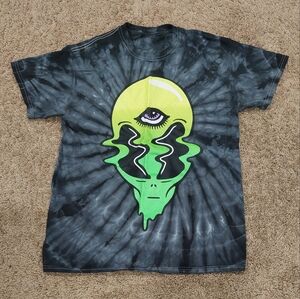 SPENCER'S Tie Dye Alien T-Shirt